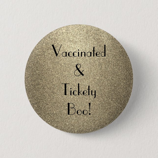 Art Déco geimpft und Tickety Boo Button (Vorderseite)