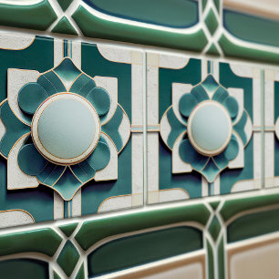 Art Deco gemusterte Wanddekoration Art Nouveau Ker Fliese