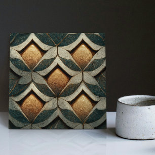 Art Deco gemusterte Würfel fünf Dekor Art Nouveau Fliese