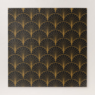 Art Deco Geometric Circles-Muster
