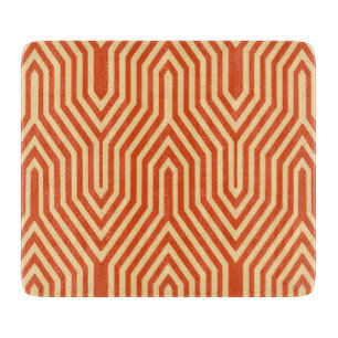 Art Deco Geometric - Mandarine orange Schneidebrett
