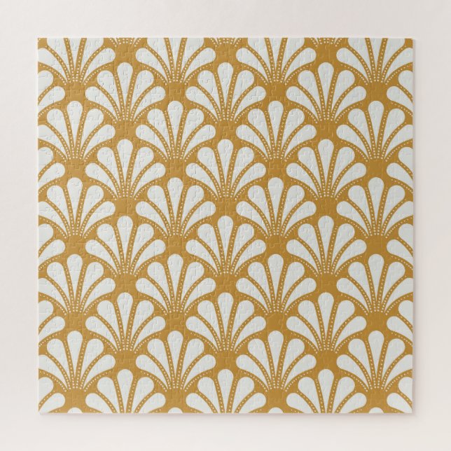 Art Deco Geometric Sea Muschel (Vertikal)