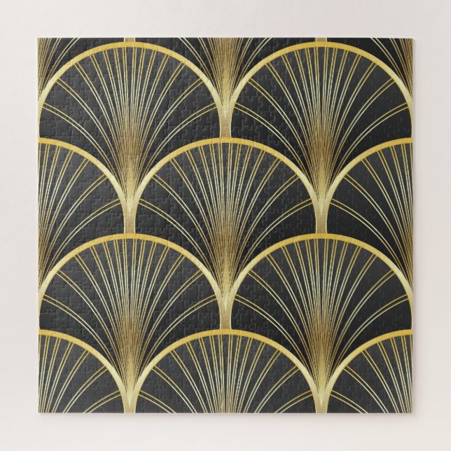 Art Deco Geometric Texture Illustration (Vertikal)