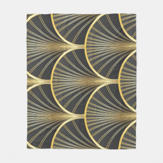 Art Deco Geometric Texture Illustration Fleecedecke