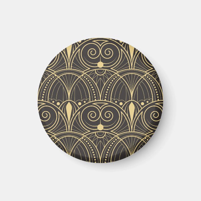 Art Deco Geometric Tiles Luxury. Magnet (Vorne)