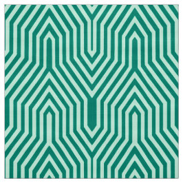 Art Deco Geometric - Türkis und Wasser Stoff