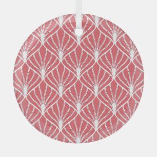 Art Deco, geometrisch nahtloses Muster. Ornament Aus Glas