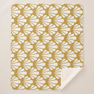 Art Déco, geometrische, blumengeschmückte Muster. Sherpadecke