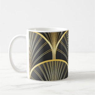 Art Deco Geometrische Textur Illustration Kaffeetasse