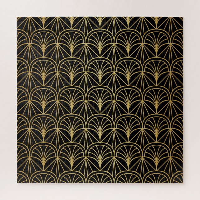 Art Deco Geometrisches Minimalistisches Muster (Vertikal)