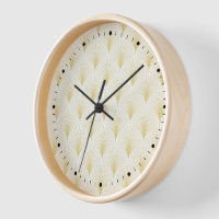 Art Deco Geometrisches Muster in Gold und Weiß