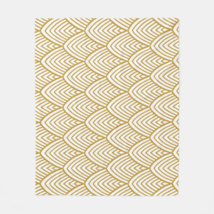 Art Deco geometrisches nahtloses Muster. Fleecedecke