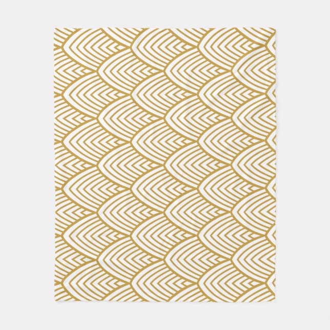 Art Deco geometrisches nahtloses Muster. Fleecedecke (Vorderseite)