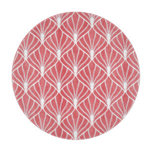 Art Deco, geometrisches nahtloses Muster. Schneidebrett