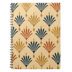 Art Deco Geometrisches Notizbuch Notizblock