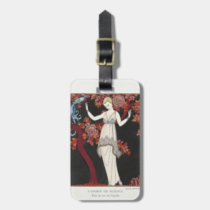 Art Deco George Barbier Vintage Mode Vogel Kunst Gepäckanhänger