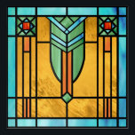 Art Deco Gestaltetes Glas 3 Akryllische Kunst<br><div class="desc">12" x 12" Acrylwandkunst mit einem Bild eines Glasmalereis mit Art-Deco-Flair,  erinnert an einige Werke der 20er Jahre. Siehe dazu passend eingewickelte Leinwand,  Metalldruck,  Plakat und Wanddekal. Sehen Sie sich die gesamte Sammlung dieser und jener Acrylmauer im Bereich ART & POSTERS an.</div>