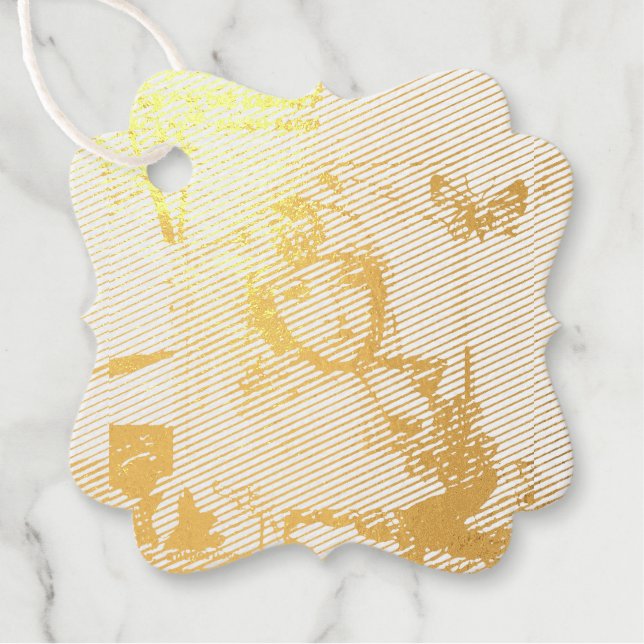 Art deco gift tag (Vorderseite)