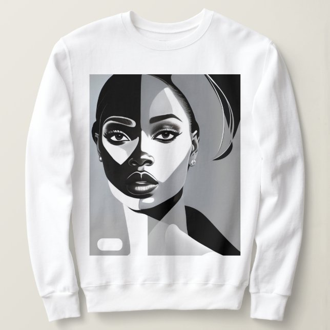 Art Deco Girl Sweatshirt (Design vorne)