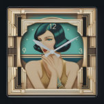 Art Deco Giro Quadratische Wanduhr<br><div class="desc">Großartiges Uhrendesign. Du wirst es wie andere Liebe bekommen. Sie können dieses Design auch für andere Produkte verwenden, die Sie mögen, oder Ihren Text anpassen und hinzufügen. Folgen Sie mir für mehr. Vielen Dank. Ich wünsche Ihnen einen schönen Tag.</div>