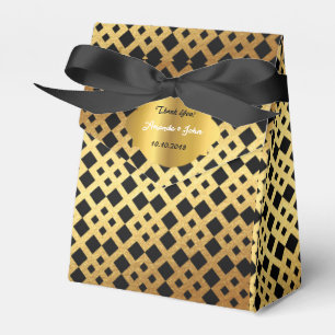 Art Deco Glam Golden Gastgeschenk Hochzeit Vielen Geschenkschachtel