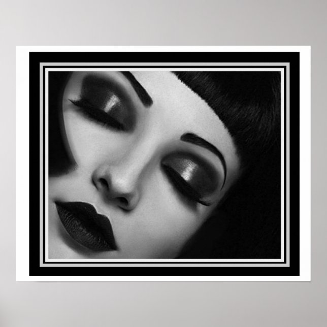 Art Deco "Glamour Girl" Poster 16 x 20 (Vorne)