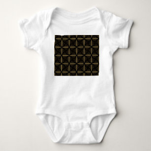 Art Deco Glamour: Goldene Motive Baby Strampler