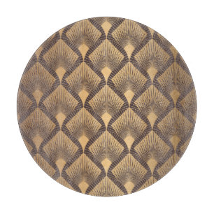 Art Deco Glamour: Goldene Schuppen. Schneidebrett