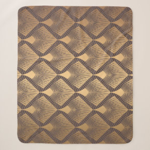 Art-Déco-Glamour: Goldene Skalen. Sherpadecke