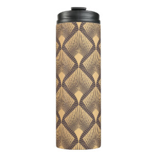 Art-Déco-Glamour: Goldene Skalen. Thermosbecher