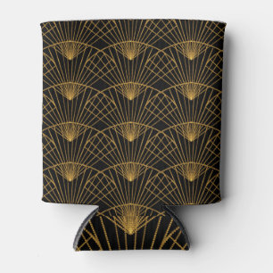 Art Deco Glamour: Goldener Lüfter. Dosenkühler
