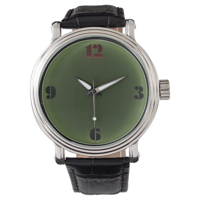 Art Deco Glow Men's Watch Armbanduhr (Vorderseite)