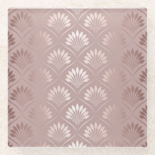 Art Deco: Gold Gitter Elegance. Glasuntersetzer