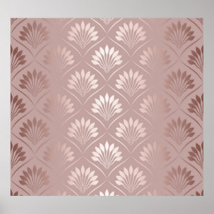 Art Deco: Gold Gitter Elegance. Poster