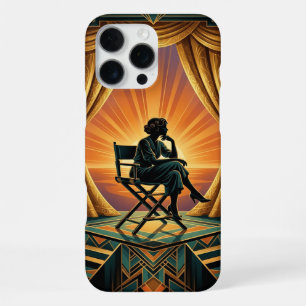 Art Deco Gold iPhone 16 Pro Max Hülle Vintage