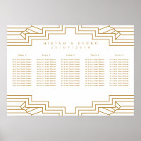 Art Deco Gold Ironwork Seating Chart Landschaft
