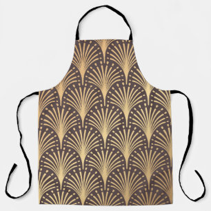 Art Deco Gold: Minimalistischer geometrischer Luxu Schürze
