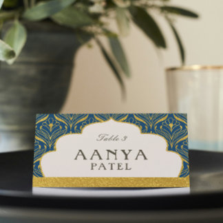 Art Deco Gold Mundap Arch Wedding Escort Name Platzkarte