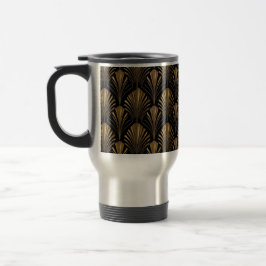 Art Deco Gold Pattern — Elegant Vintage Geometric  Reisebecher
