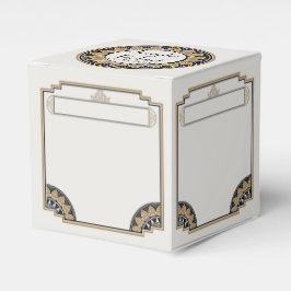 Art Deco Gold Posh Gastgeschenk Hochzeit Geschenkschachtel