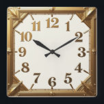 Art Deco Gold Quadratische Wanduhr<br><div class="desc">Großartiges Uhrendesign. Du wirst es wie andere Liebe bekommen. Sie können dieses Design auch für andere Produkte verwenden,  die Sie mögen,  oder Ihren Text anpassen und hinzufügen. Folgen Sie mir für mehr. Vielen Dank. Ich wünsche Ihnen einen schönen Tag.</div>