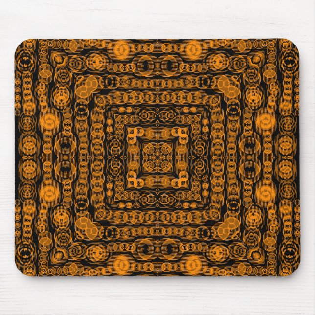 Art Deco Gold Retro Piazza della Riforma Abstrakte Mousepad (Vorne)