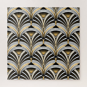 Art Deco Gold Schwarze Eleganz: Brüllende Zwanzige