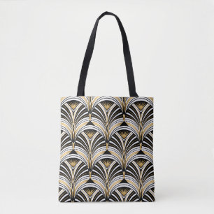 Art Deco Gold Schwarze Eleganz: Brüllende Zwanzige Tasche