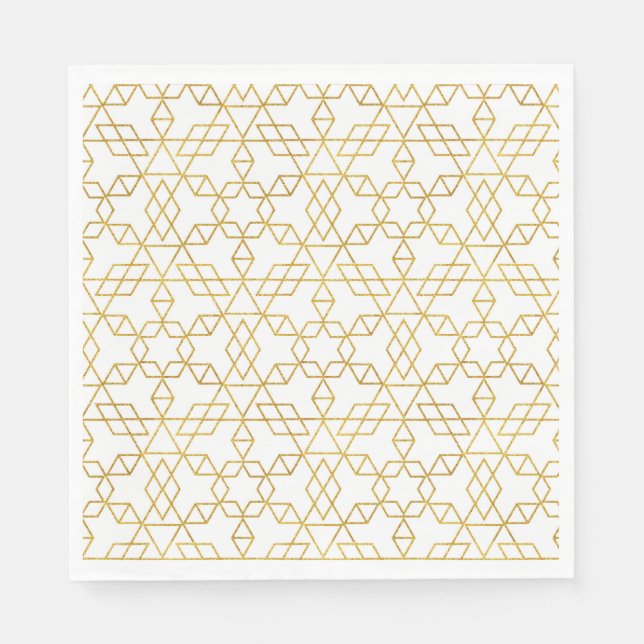 Art Deco Gold Serviette (Vorderseite)