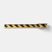 Art Deco Gold Waves