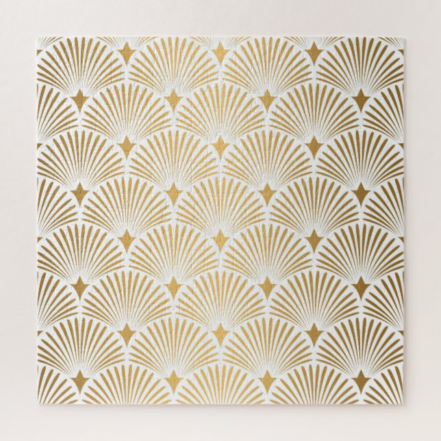 Art Déco: Gold-Weiß-Eleganz. (Vertikal)
