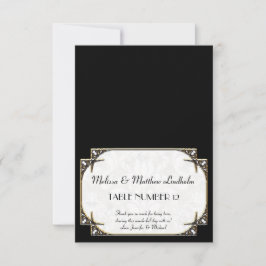 Art Deco Great Gatsby Style Typografie in Lace Gol Einladung