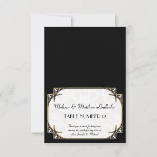 Art Deco Great Gatsby Style Typografie in Lace Gol Einladung