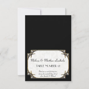 Art Deco Great Gatsby Style Typografie in Lace Gol Einladung